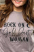 Rock On, Gold Dust Woman Tee-ask apparel wholesale