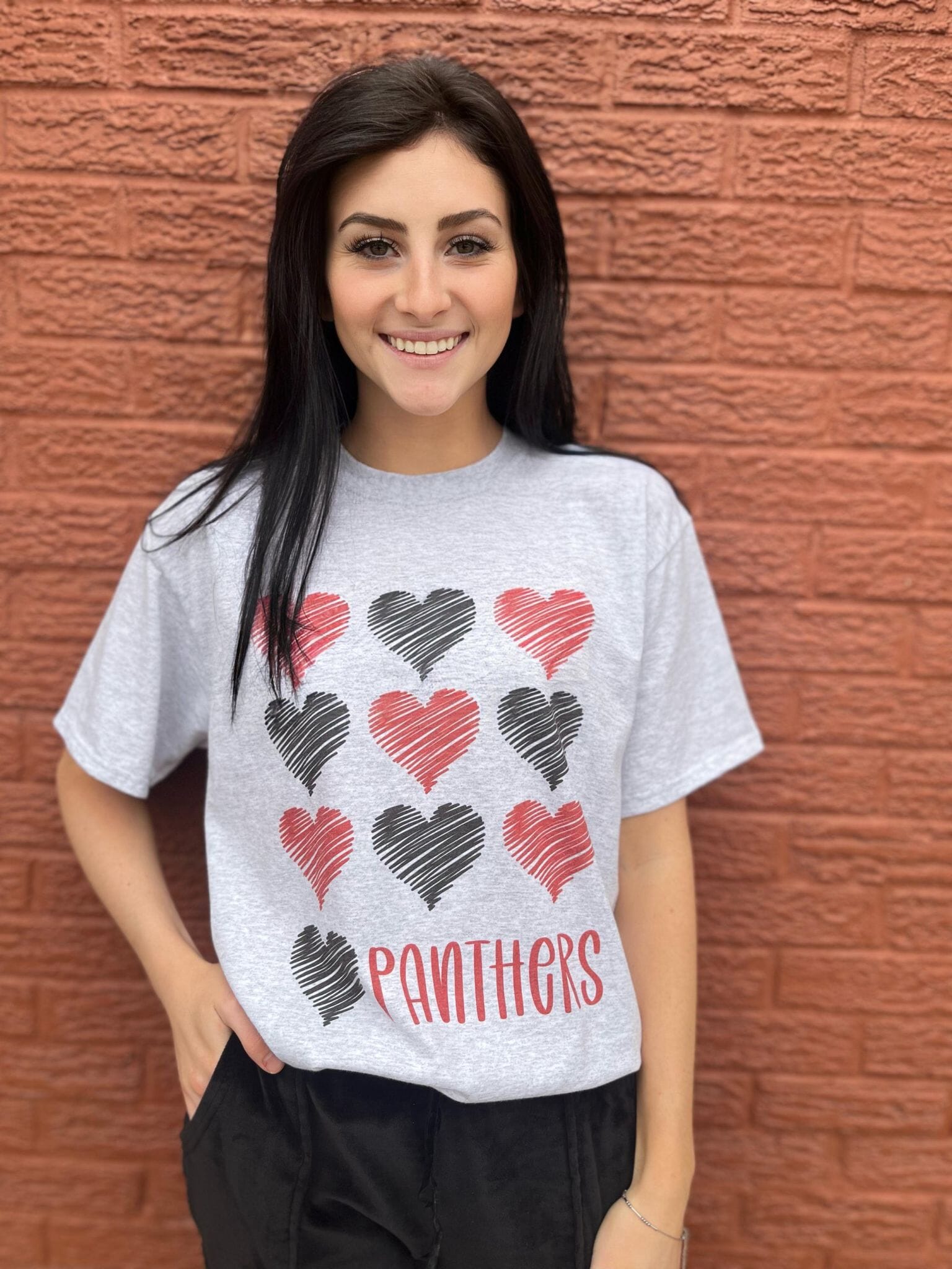 Scribble Heart Custom Mascot Tee ask apparel wholesale 