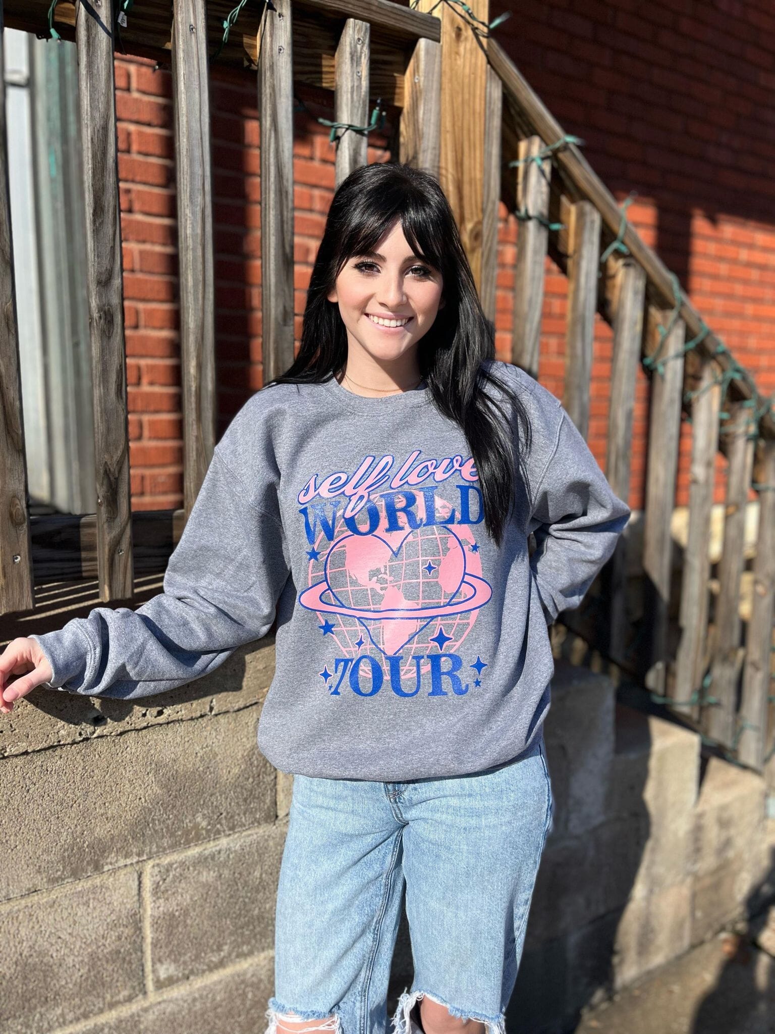 Self Love World Tour Sweatshirt-ask apparel wholesale