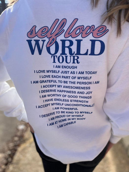 Self Love World Tour Sweatshirt-ask apparel wholesale