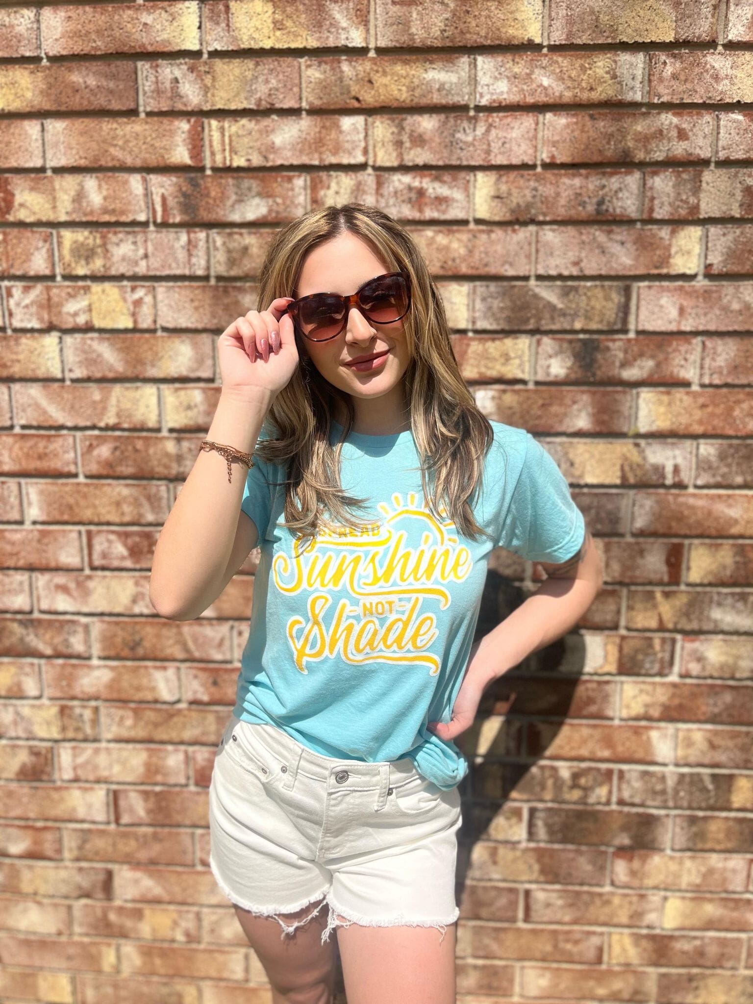 Spread Sunshine Not Shade Tee ask apparel wholesale 