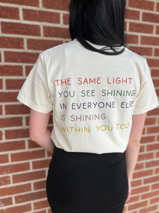 The Light Shines Within You Tee ask apparel wholesale 