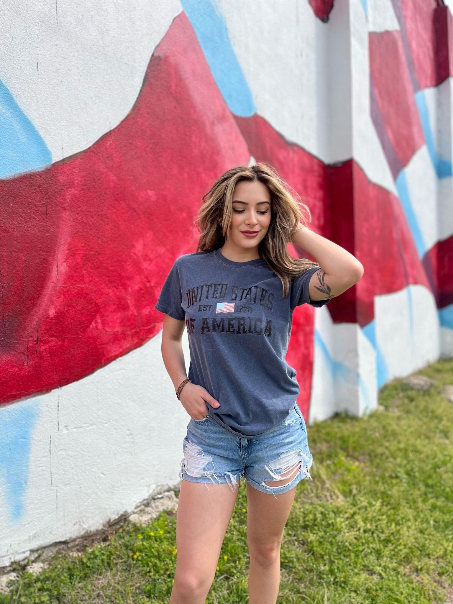 United States of America Tee ask apparel wholesale 