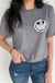 Wavy Smiley Custom Mascot Tee ask apparel wholesale 