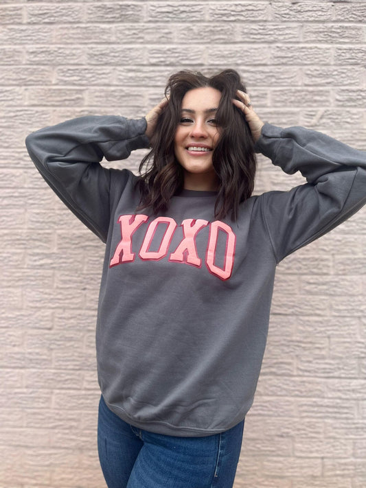 XOXO Puff Sweatshirt ask apparel wholesale 